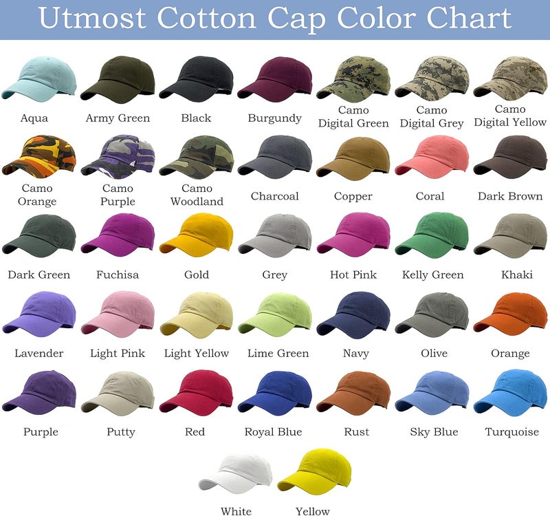 Utmost Unisex Classic Low Profile Cotton Baseball Cap Plain Blank Camoflauge Soft Unconstructed Adjustable Size Dad Hat - Image 3